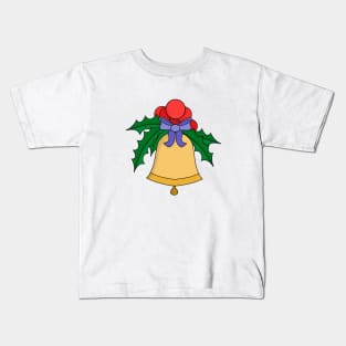 Lovely Christmas bell church hand bell Kids T-Shirt